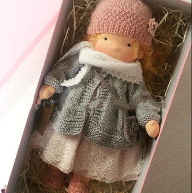 Heirloom Handmade Waldorf Doll in Natural Fabrics