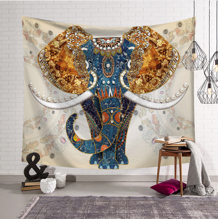 Elephant Tree Wall Art Tapestry