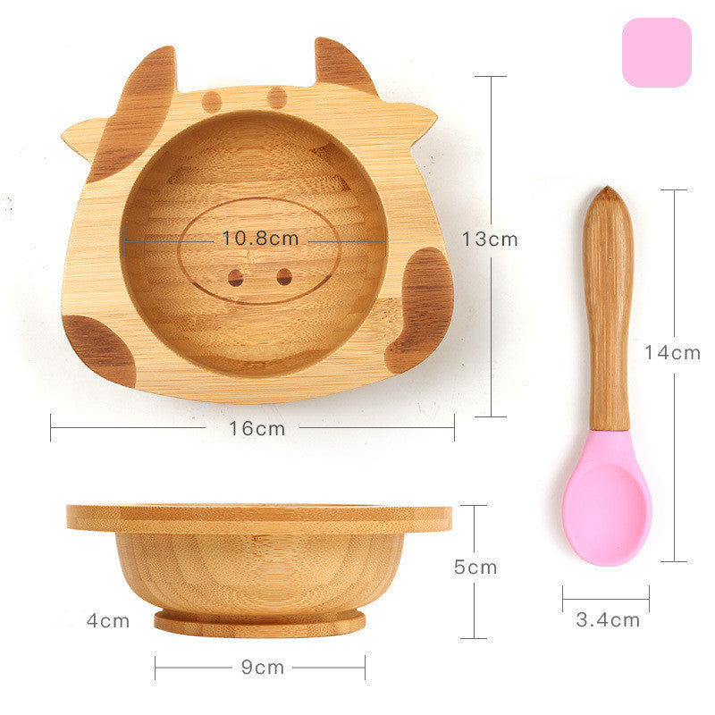Children's Dinner Training Plate and cutlery Set-Toddler Feeding Set