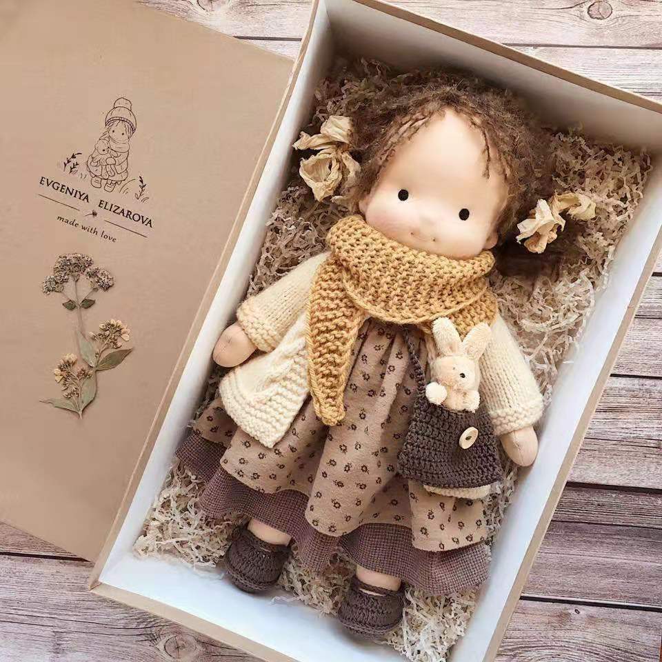 Heirloom Handmade Waldorf Doll in Natural Fabrics