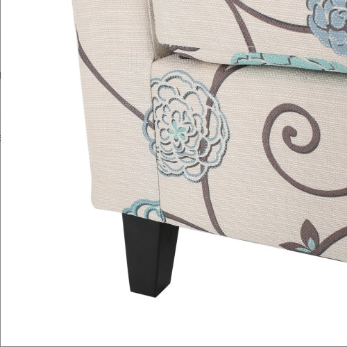 Modern Upholstered Club Chair for Living Room Comfortable Accent Armchair