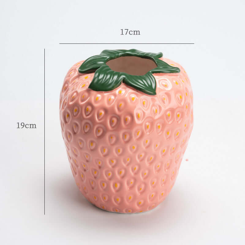 Strawberry Vase Ceramic Luxury  Decor