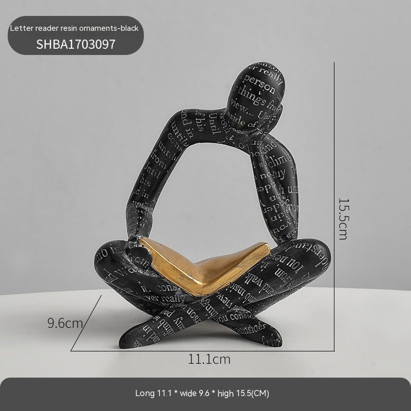 Resin Figurine Sculpture for Home Decor- Modern Handmade Statue