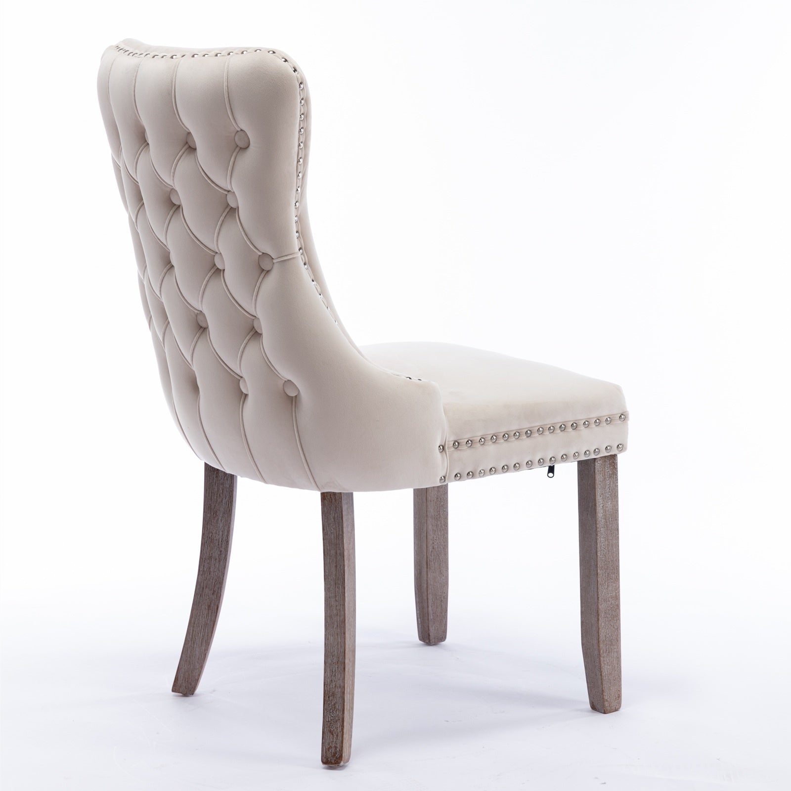 Upholstered Wingback Accent Chair with Nailhead Detail