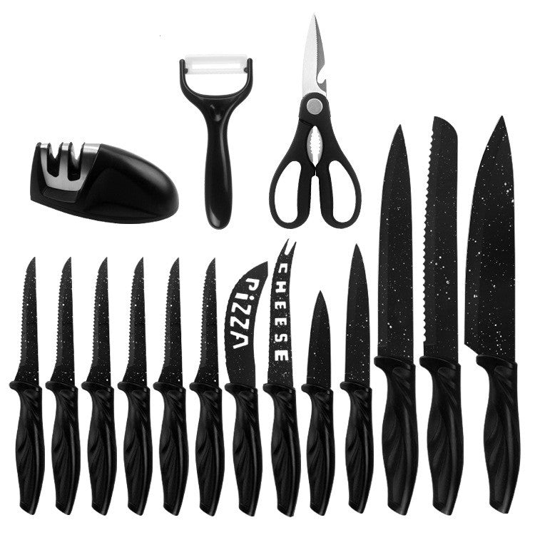 17 Pc Stainless Steel Kitchen Knife Set