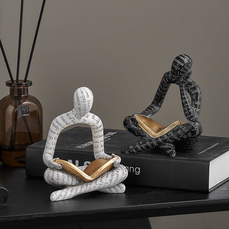 Resin Figurine Sculpture for Home Decor- Modern Handmade Statue