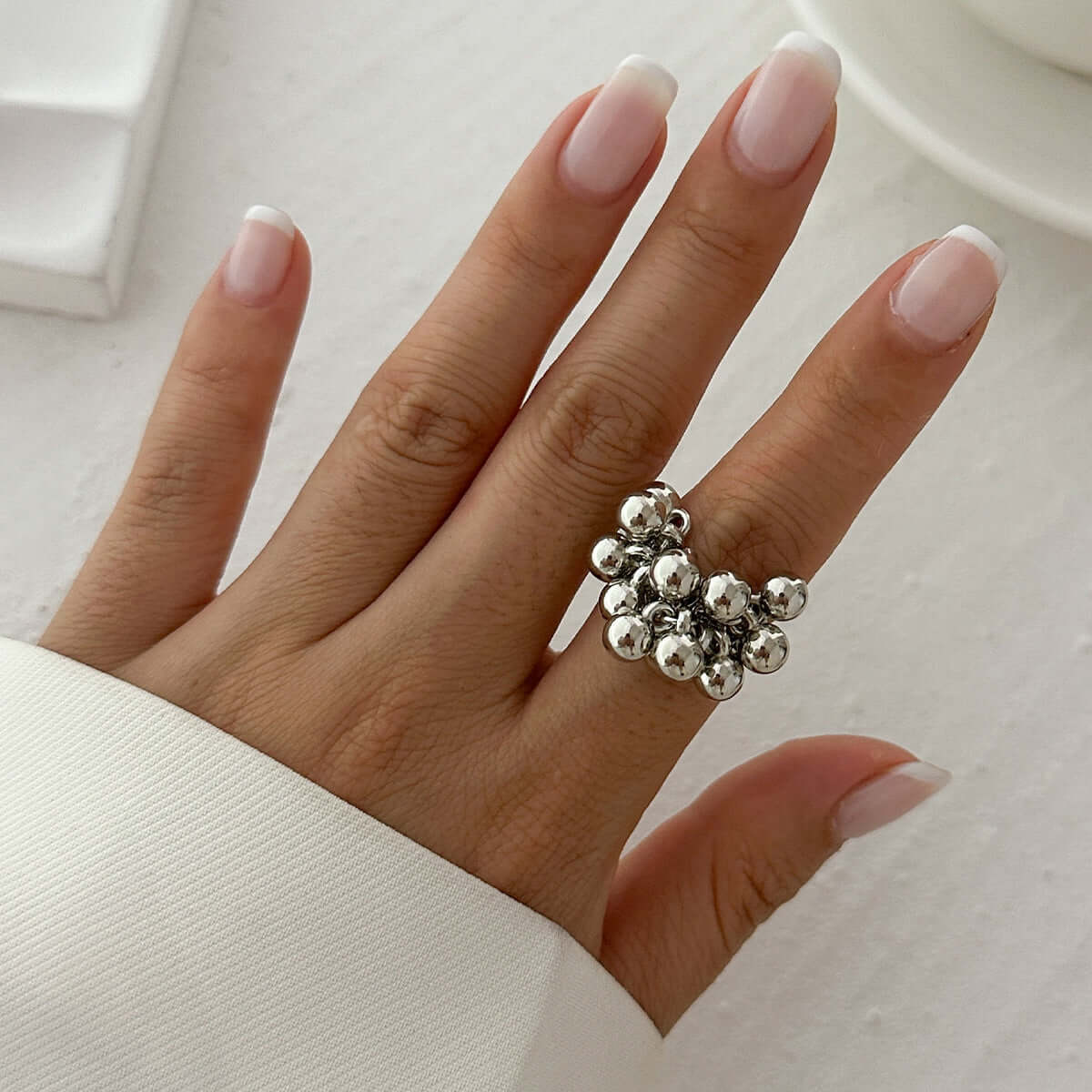 Adjustable Sizing Ring for a Comfortable Fit and Elegant Suitable for Everyday Wear or Layering othe Rings