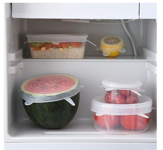 Silicone Fresh-keeping Cover Universal Bowl Cover Sealed Transparent Cover Household Fresh-keeping 12-piece Microwave Oven Cover Plastic Wrap
