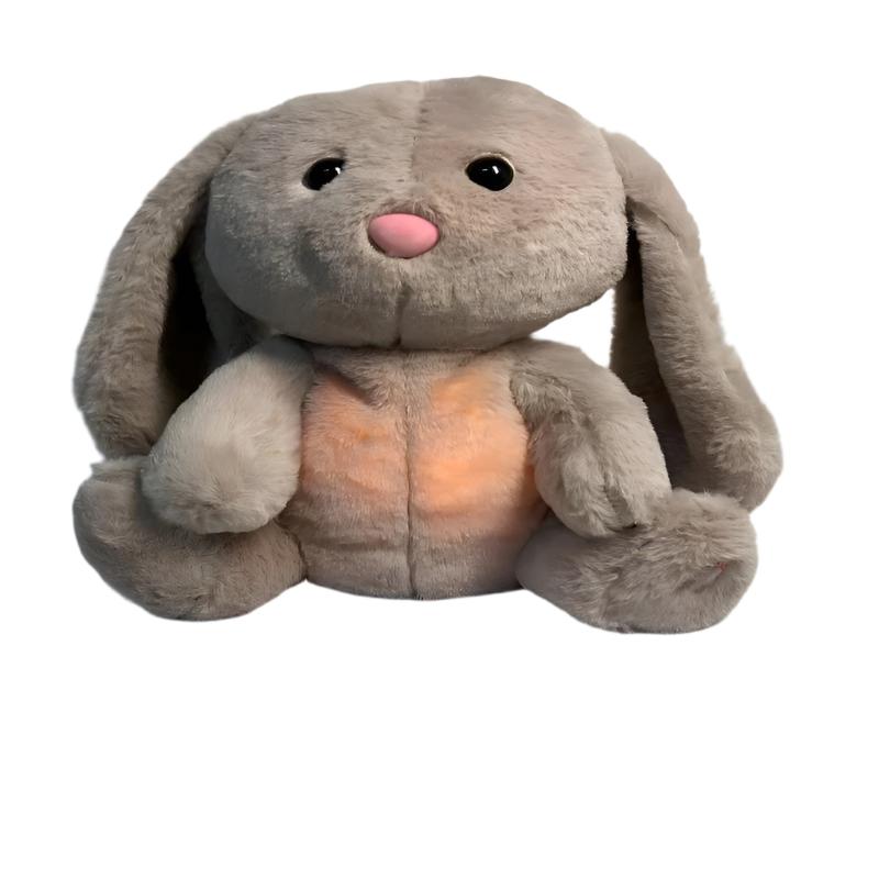 Breathing Rabbit Soothing Sensory Plush Toy With Relieve Anxiety Bunny Comforter Breathes For Newborn Conciliate Baby