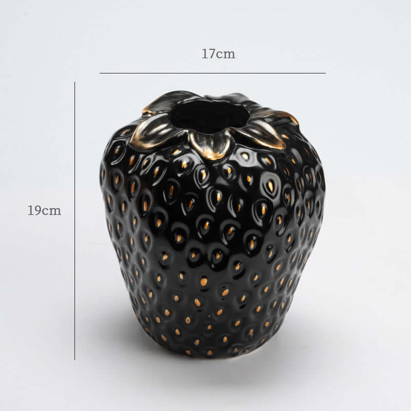 Strawberry Vase Ceramic Luxury  Decor