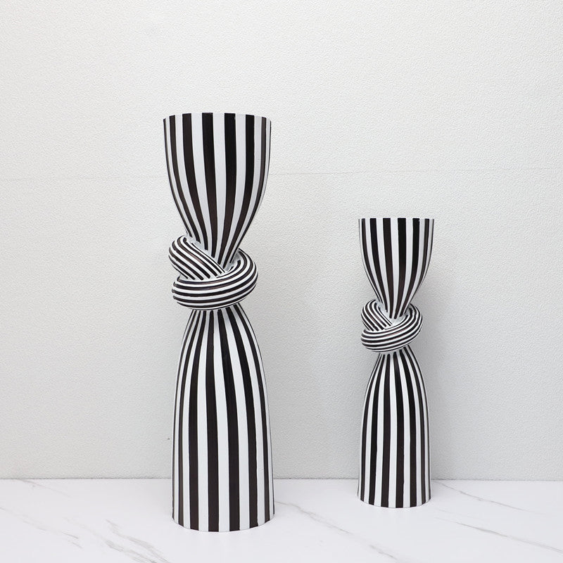 Modern Knotted Candle Holder Unique Home Decor Accent