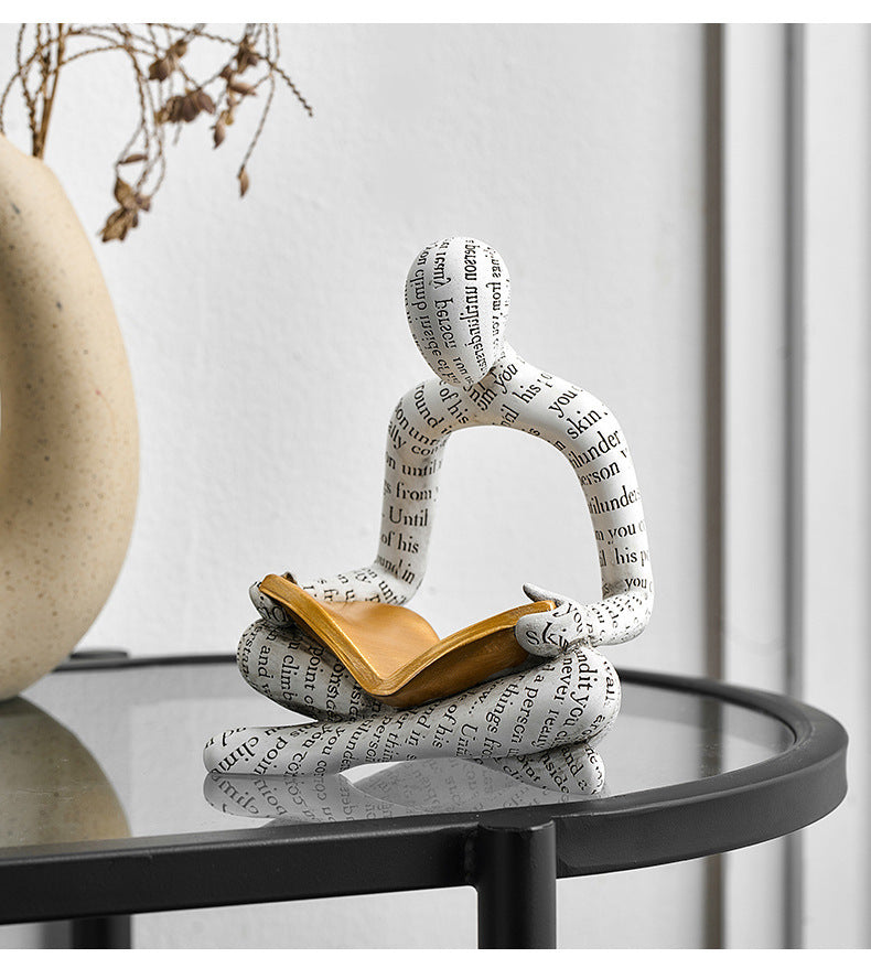 Resin Figurine Sculpture for Home Decor- Modern Handmade Statue
