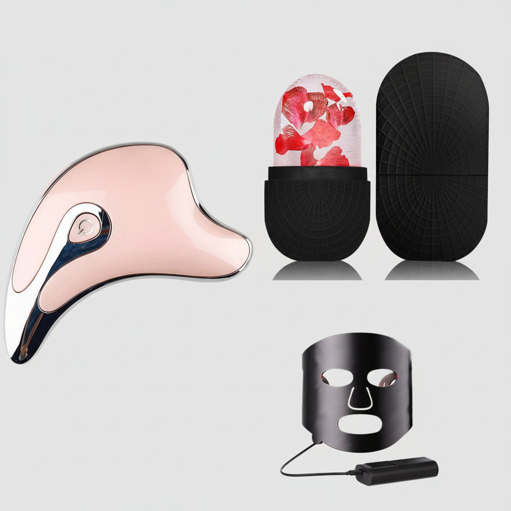 Gua Sha Facial Scraper & Face Massager-Lifting Sculpting & Relaxing Skincare Tool