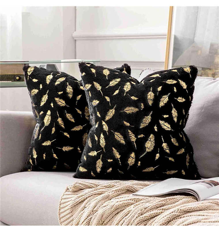 Hugging Decorative Feather Pillow Cover