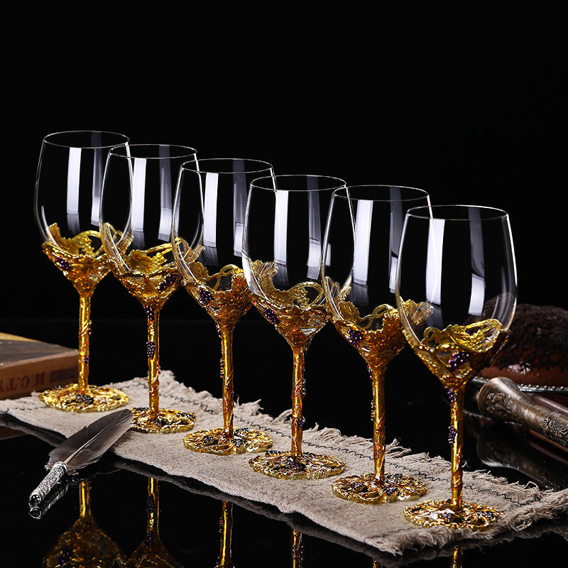 Crystal Wine Glass Set European Style Grape Goblet Wine Glass Decanter