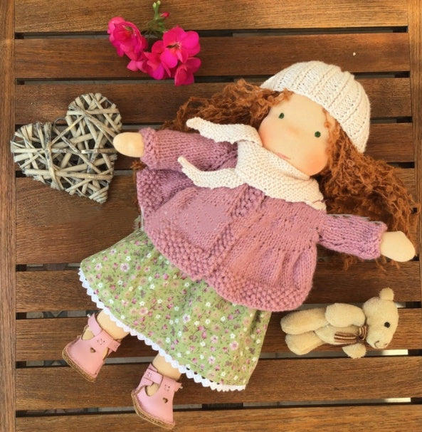Heirloom Handmade Waldorf Doll in Natural Fabrics