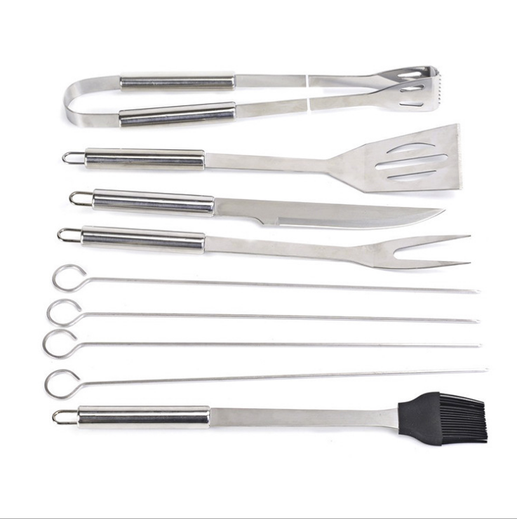 16-Piece Silver BBQ Accessories