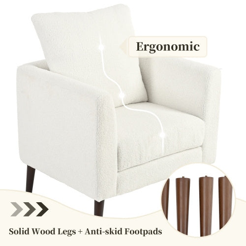 Modern Fabric Armchair for Living Room or Bedroom