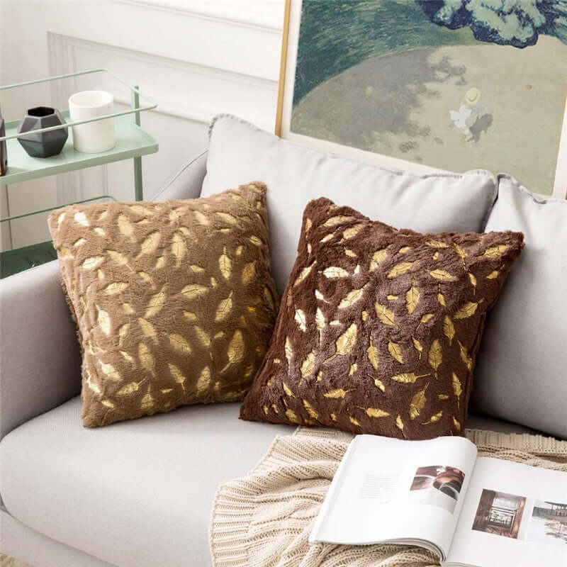 Hugging Decorative Feather Pillow Cover