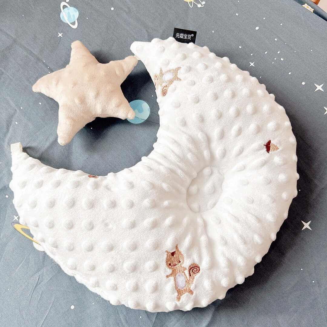 Baby Beanie Velvet Comforter Moon Star Shaped Pillow