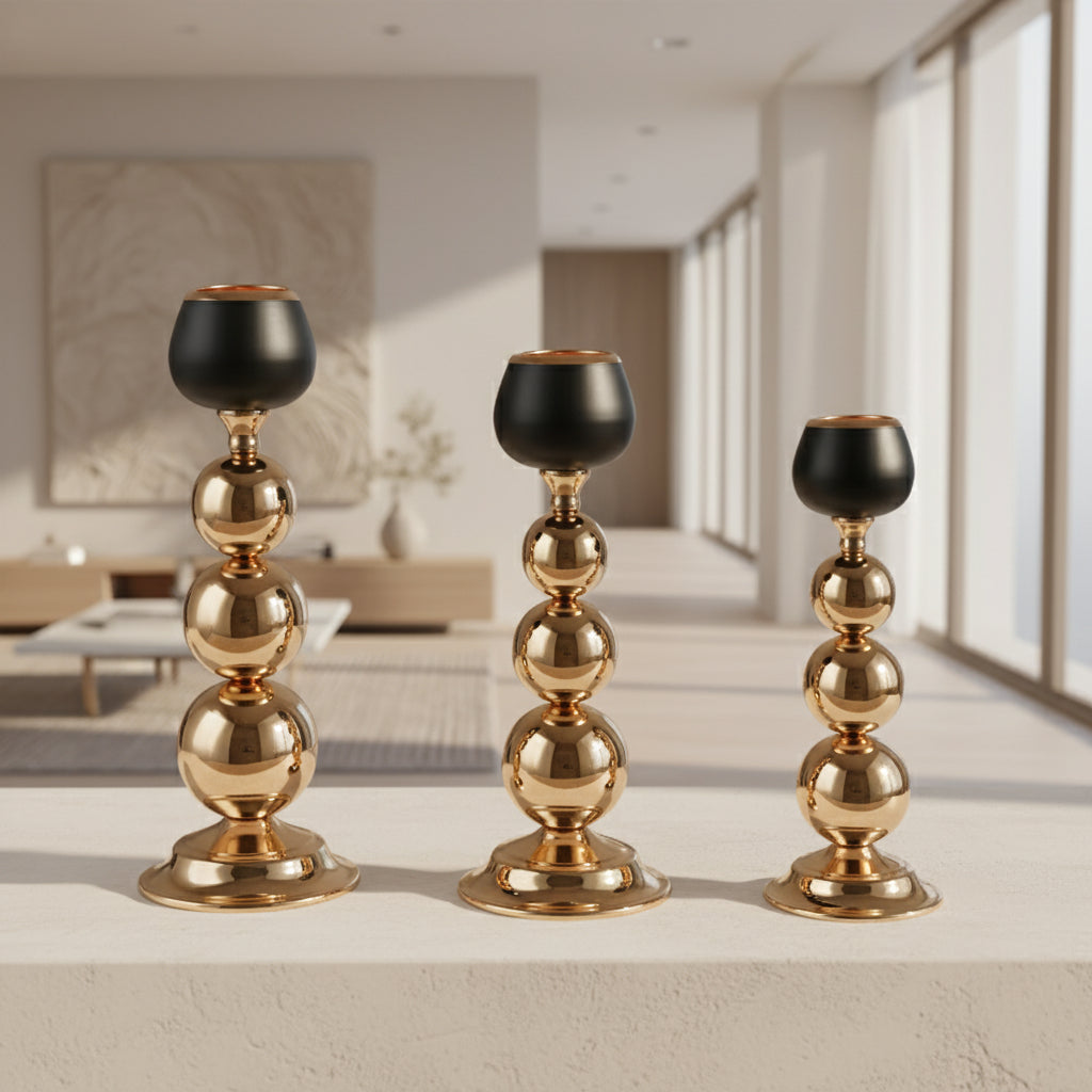 Iron Art Candle Holder-Vintage Metal Home Decor Accent