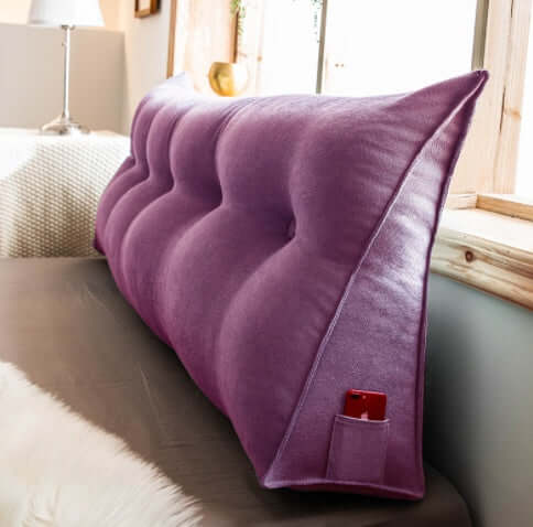 Triangle Bed Back Cushion Pillow, Wedge Pillow Headboard backrest