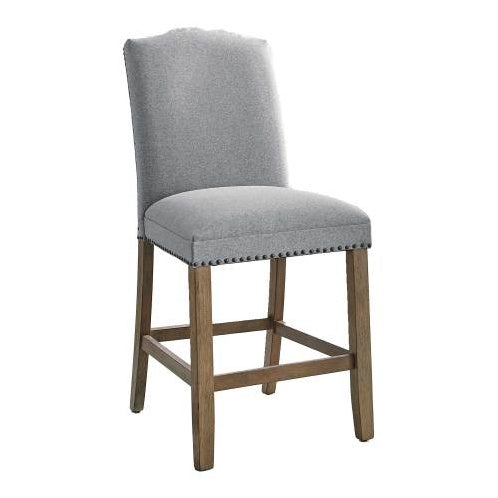 Counter Height Chair with Nailhead Trim, Upholstered Dining Chair for Kitchen Island