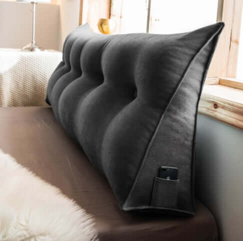 Triangle Bed Back Cushion Pillow, Wedge Pillow Headboard backrest