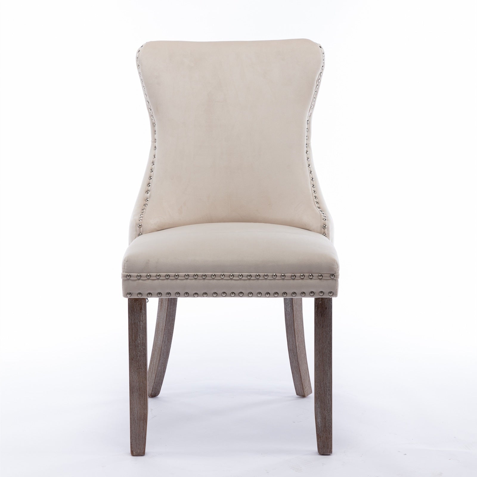 Upholstered Wingback Accent Chair with Nailhead Detail