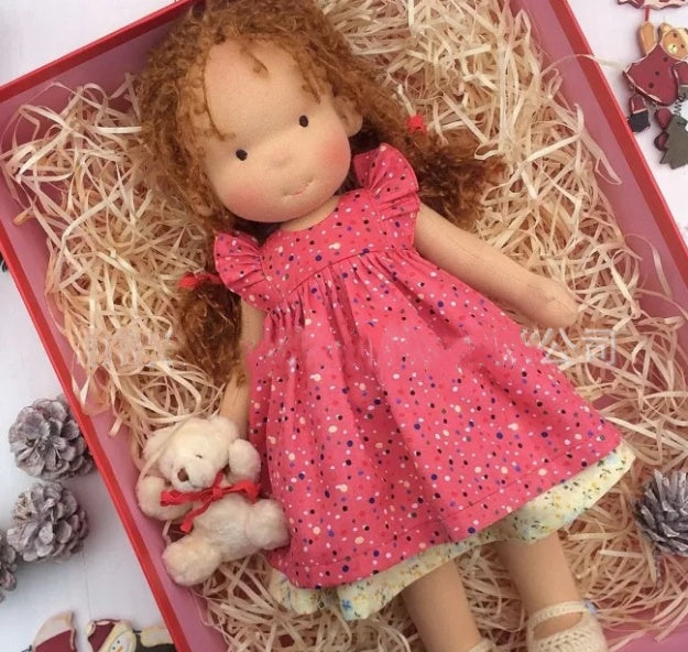 Heirloom Handmade Waldorf Doll in Natural Fabrics