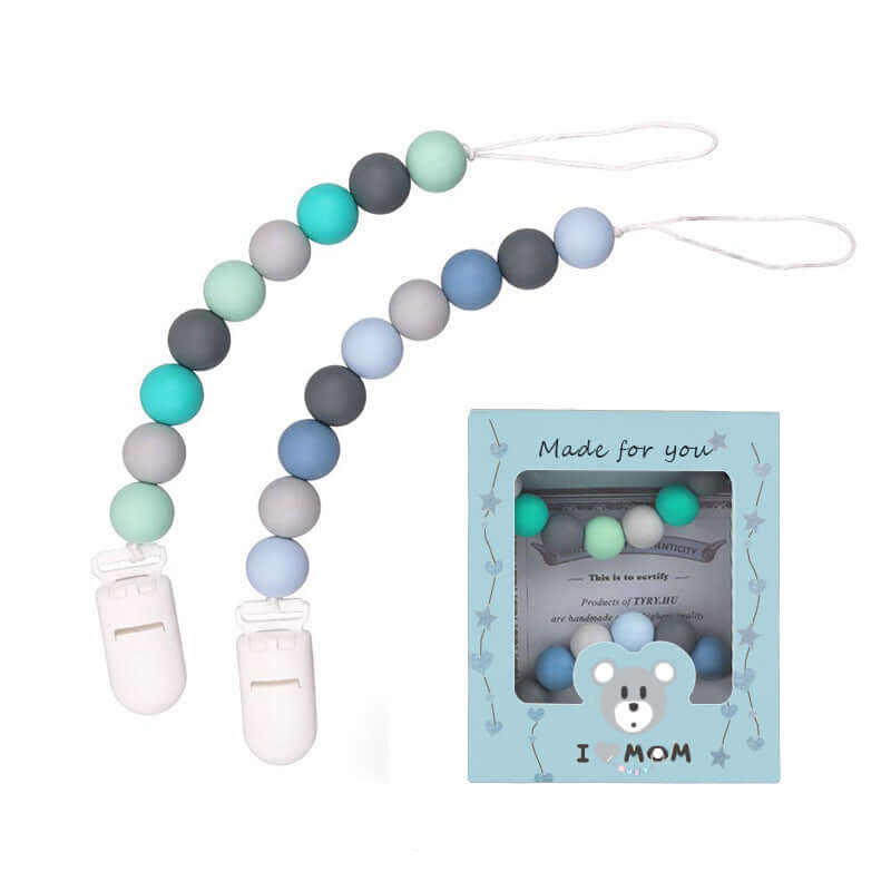 Baby Silicone Pacifier Chain, Baby Soothing Toys, Molars