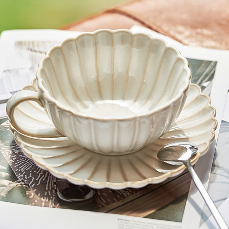 Elegant Coffee Plate Set Ceramic Cup