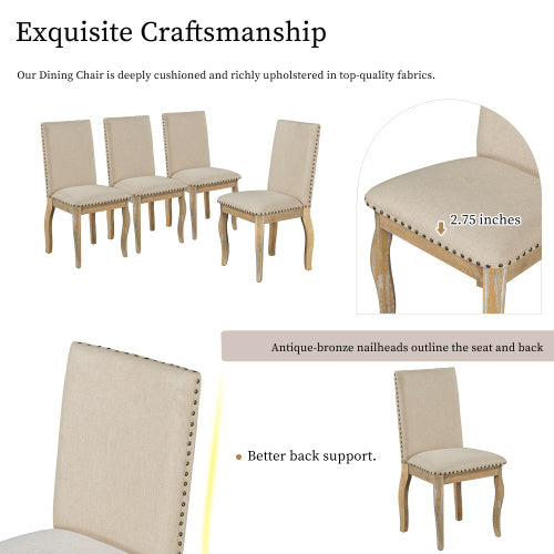 Contemporary Wooden Dining Chairs Sets 4, Stylish Kitchen Chairs