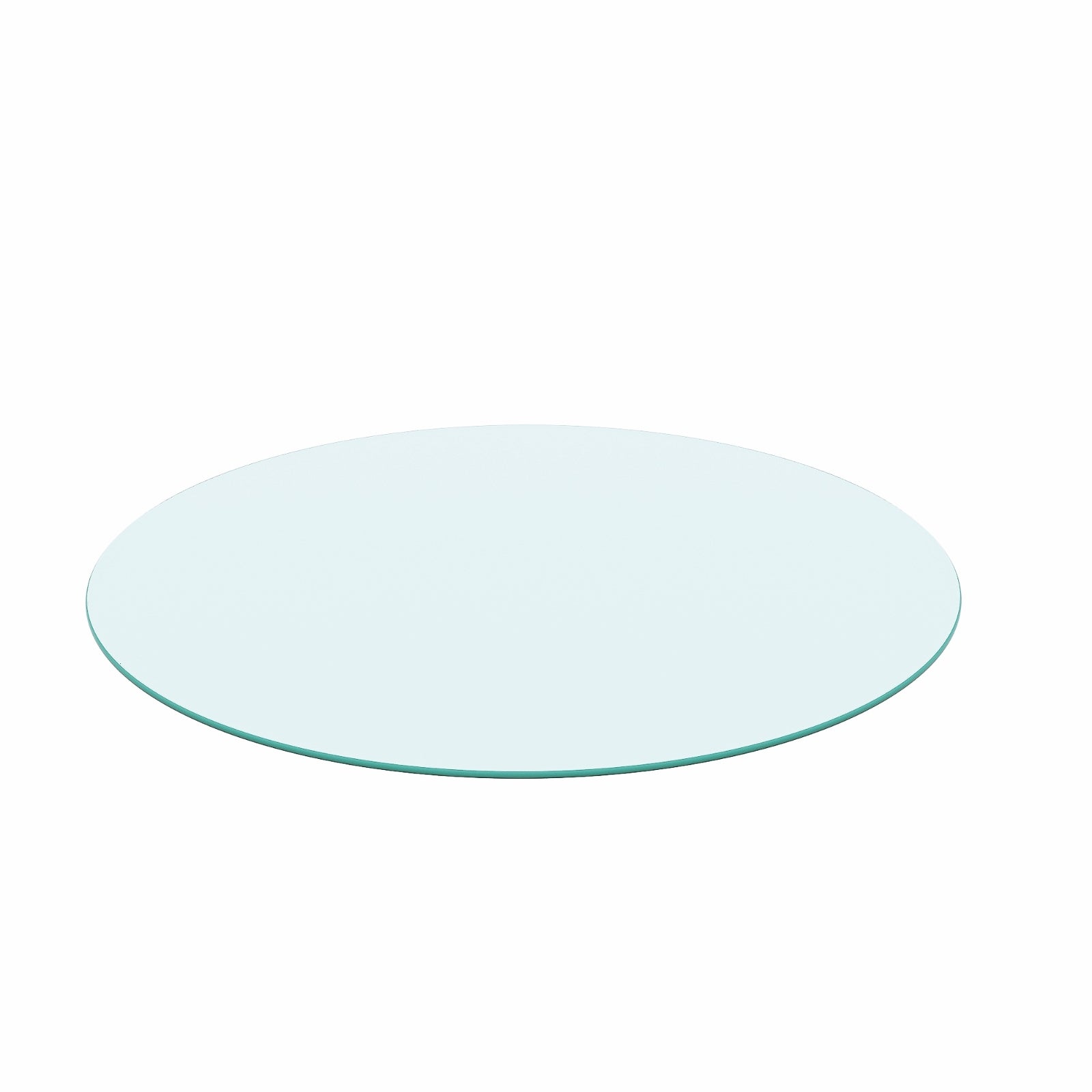 20-Inch Round Tempered Glass Tabletop-Clear 1/4 Think