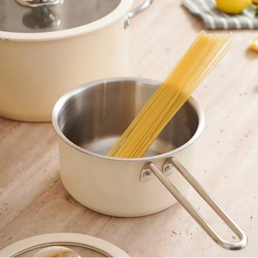 9pcs Stainless Steel Ceramic Coated Pot Set