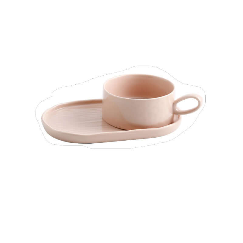 Breakfast Bowl Plate Set Cup And Saucer Salad With Handle Oatmeal Bowl Home Creative Tableware One Portion