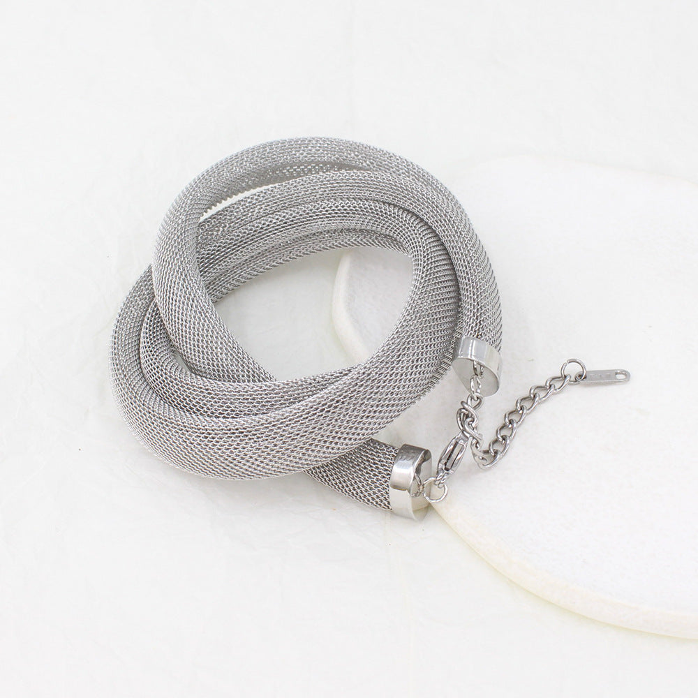 Metal Winding Twin Bracelet