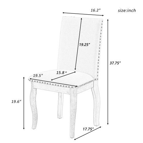 Contemporary Wooden Dining Chairs Sets 4, Stylish Kitchen Chairs