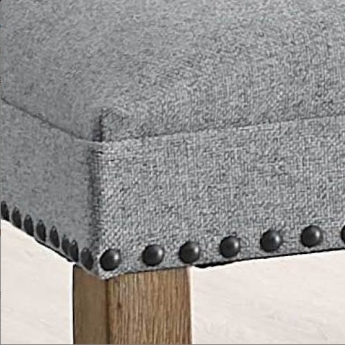 Counter Height Chair with Nailhead Trim, Upholstered Dining Chair for Kitchen Island
