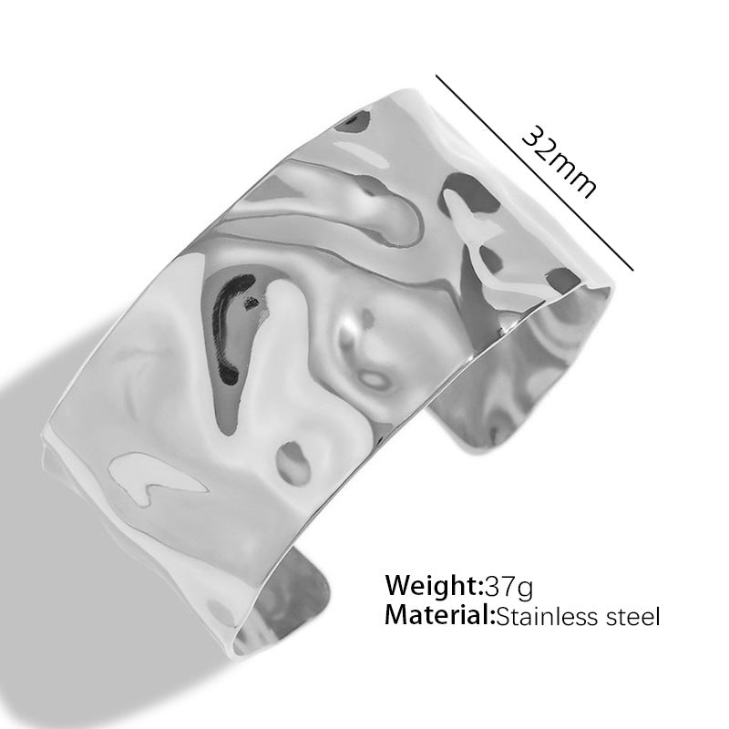 Titanium Steel Open-end Bracelet