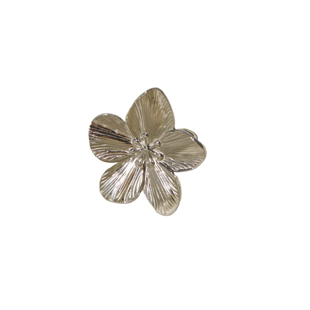 Chunky Flower Ring Adjustable Ring