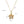 X2118 Gold Bauhinia 11 Zircon Necklace {Pendant Together}