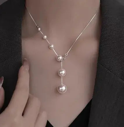 925 Sterling Silver Pearl Pendant Necklace