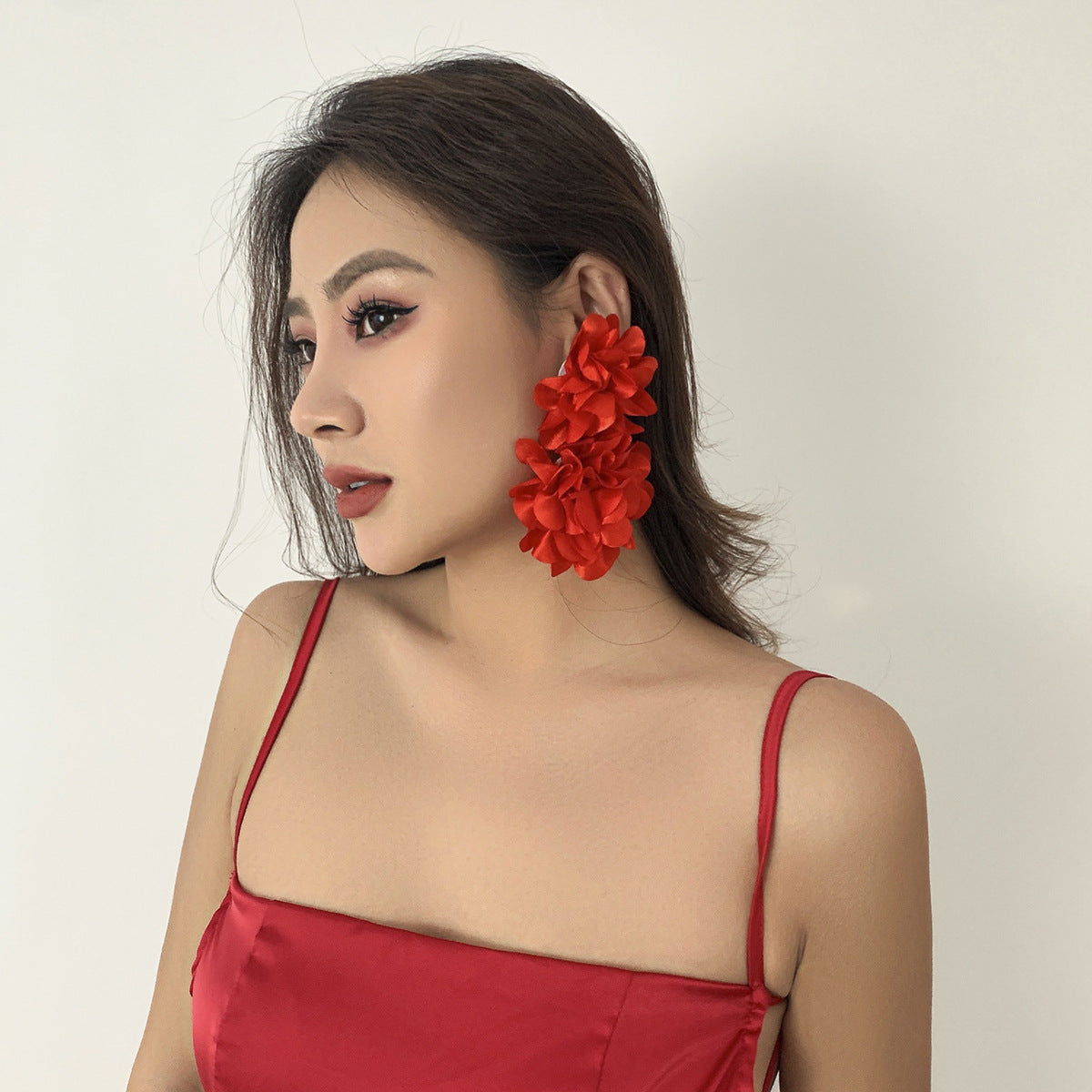 Double-Flower Earring for Women